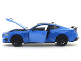 2024 Ford Mustang GT Blue 1:24 Welly Licensed Diecast Scale Model Car Collectible