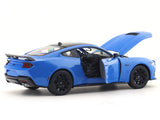 2024 Ford Mustang GT Blue 1:24 Welly Licensed Diecast Scale Model Car Collectible
