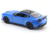 2024 Ford Mustang GT Blue 1:24 Welly Licensed Diecast Scale Model Car Collectible