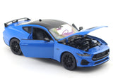2024 Ford Mustang GT Blue 1:24 Welly Licensed Diecast Scale Model Car Collectible