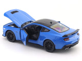 2024 Ford Mustang GT Blue 1:24 Welly Licensed Diecast Scale Model Car Collectible