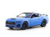 2024 Ford Mustang GT Blue 1:24 Welly Licensed Diecast Scale Model Car Collectible