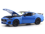 2024 Ford Mustang GT Blue 1:24 Welly Licensed Diecast Scale Model Car Collectible