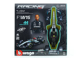 2024 Mercedes-AMG W15 #44 Lewis Hamilton Model Kit 1:24 Bburago Licensed Formula 1 Diecast Scale Model