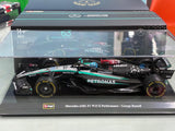 2024 Mercedes-AMG W15 #63 George Russell 1:24 Bburago licensed Formula 1 diecast scale model car