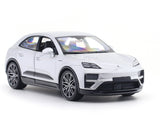 2024 Porsche Macan Turbo Electric Silver 1:24 Bburago Licensed Diecast Scale Model Car Collectible