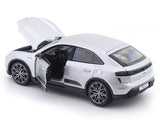 2024 Porsche Macan Turbo Electric Silver 1:24 Bburago Licensed Diecast Scale Model Car Collectible