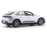 2024 Porsche Macan Turbo Electric Silver 1:24 Bburago Licensed Diecast Scale Model Car Collectible