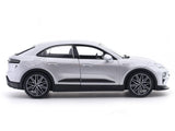 2024 Porsche Macan Turbo Electric Silver 1:24 Bburago Licensed Diecast Scale Model Car Collectible