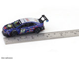 2024 Subaru WRX STI NBR #88 1:64 Kyosho Licensed Diecast Scale Model | Mini Car Book Series Collectible with LED & Book