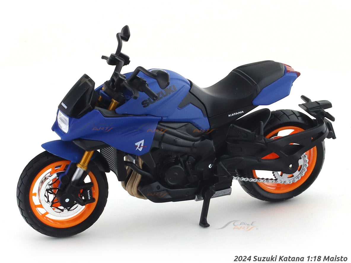 2024 Suzuki Katana 1:18 Maisto Licensed Diecast Scale Model Bike