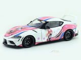 2024 Toyota GR Supra Itasha White 1:18 Solido Licensed Diecast Scale Model Car Collectible