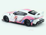 2024 Toyota GR Supra Itasha White 1:18 Solido Licensed Diecast Scale Model Car Collectible