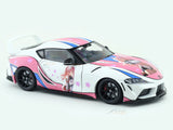 2024 Toyota GR Supra Itasha White 1:18 Solido Licensed Diecast Scale Model Car Collectible