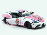 2024 Toyota GR Supra Itasha White 1:18 Solido Licensed Diecast Scale Model Car Collectible