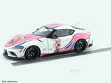 2024 Toyota GR Supra Itasha White 1:18 Solido Licensed Diecast Scale Model Car Collectible
