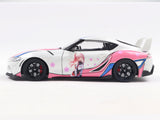 2024 Toyota GR Supra Itasha White 1:18 Solido Licensed Diecast Scale Model Car Collectible