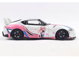 2024 Toyota GR Supra Itasha White 1:18 Solido Licensed Diecast Scale Model Car Collectible