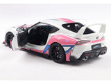 2024 Toyota GR Supra Itasha White 1:18 Solido Licensed Diecast Scale Model Car Collectible