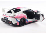 2024 Toyota GR Supra Itasha White 1:18 Solido Licensed Diecast Scale Model Car Collectible