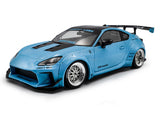 2024 Toyota GR86 LBWK Body Kit Baby Blue 1:18 Solido Licensed Diecast Scale Model Car Collectible