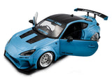 2024 Toyota GR86 LBWK Body Kit Baby Blue 1:18 Solido Licensed Diecast Scale Model Car Collectible
