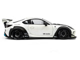 2024 Toyota GR86 LBWK Body Kit Pearl White 1:18 Solido Licensed Diecast Scale Model Car Collectible