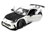 2024 Toyota GR86 LBWK Body Kit Pearl White 1:18 Solido Licensed Diecast Scale Model Car Collectible