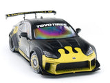 2024 Toyota GR86 Liberty Walk Black Gold 1:18 Solido Licensed Diecast Scale Model Car Collectible