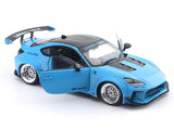 2024 Toyota GR86 LBWK Body Kit Baby Blue 1:18 Solido Licensed Diecast Scale Model Car Collectible