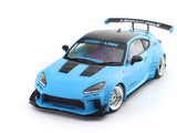 2024 Toyota GR86 LBWK Body Kit Baby Blue 1:18 Solido Licensed Diecast Scale Model Car Collectible