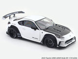 2024 Toyota GR86 LBWK Body Kit Pearl White 1:18 Solido Licensed Diecast Scale Model Car Collectible