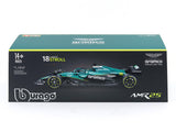 2025 Aston Martin AMR25 #18 L Stroll with Acrylic Case 1:24 Bburago Licensed Formula 1 Diecast Scale Model Car Collectible | F1 Race Car | Buy in India