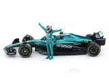 2025 Aston Martin AMR25 No.14 Fernando Alonso with Driver Figure 1:24 Bburago Licensed Formula 1 Diecast Scale Model Car Collectible | Buy in India