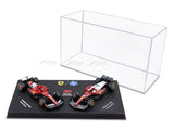 Pre Order : 2025 Ferrari SF-25 Twin Pack Charles L  1:64 Bburago Licensed F1 Diecast model