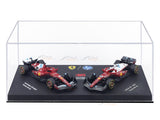 Pre Order : 2025 Ferrari SF-25 Twin Pack Charles L  1:64 Bburago Licensed F1 Diecast model
