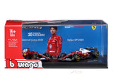 Pre Order : 2025 Ferrari SF-25 Twin Pack Charles L  1:64 Bburago Licensed F1 Diecast model