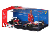 Pre Order : 2025 Ferrari SF-25 Twin Pack Lewis Hamilton  1:64 Bburago Licensed F1 Diecast model