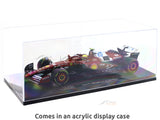 2025 Ferrari SF25 No 44 Hamilton With Acrylic case 1:18 Bburago Deluxe Licensed Diecast Formula 1 Scale Model Car