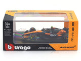 2025 McLaren MCL39 No 4 1:64 Bburago Licensed Diecast Formula 1 Scale Model Car Collectible
