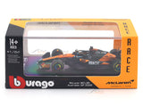 2025 McLaren MCL39 No 81 1:64 Bburago Licensed Diecast Formula 1 Scale Model Car Collectible