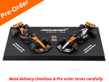 Pre Order : 2025 McLaren MCL39 Twin Pack Oscar P 1:64 Bburago Licensed F1 Diecast model