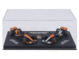 Pre Order : 2025 McLaren MCL39 Twin Pack Oscar P 1:64 Bburago Licensed F1 Diecast model