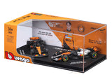 Pre Order : 2025 McLaren MCL39 Twin Pack Oscar P 1:64 Bburago Licensed F1 Diecast model