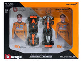 2025 McLaren MCL39 Oscar Piastri Twin Pack 1:43 Bburago Licensed Diecast F1 Model Car | Buy in India