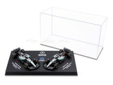 Pre Order : 2025 Mercedes W16 Twin Pack George R 1:64 Bburago Licensed F1 Diecast model
