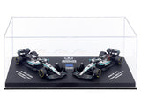 Pre Order : 2025 Mercedes W16 Twin Pack George R 1:64 Bburago Licensed F1 Diecast model