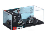 Pre Order : 2025 Mercedes W16 Twin Pack Kimi A 1:64 Bburago Licensed F1 Diecast model