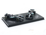 2025 Mercedes-AMG F1 W16 Twin Pack George Russell No.63 1:64 Bburago Licensed Formula 1 Diecast Scale Model Car Collectible Set | Buy in India