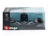 2025 Mercedes-AMG F1 W16 Twin Pack Kimi Antonelli No.12 1:64 Bburago Licensed Formula 1 Diecast Scale Model Car Collectible Set | Buy in India